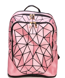Geo Structure Iconic Backpack 118-1089 PINK